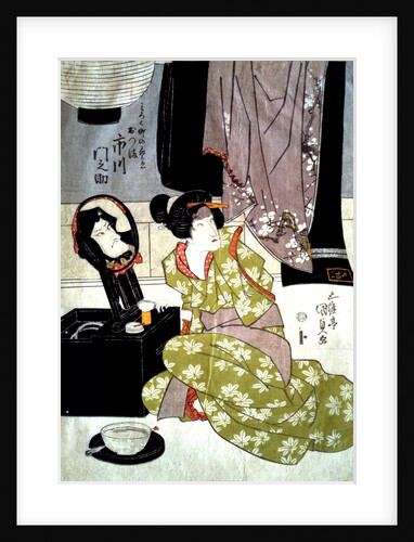Ichikawa Monnosuke III as the Geisha Otsuma of Mirokucho by Utagawa Kunisada (I)