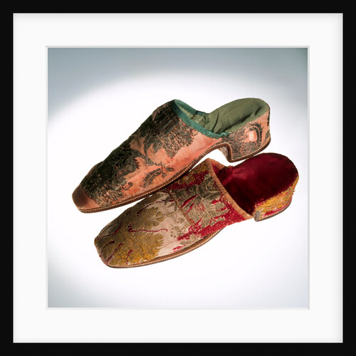 Man's slippers. Britain, 1710-20 by Unknown