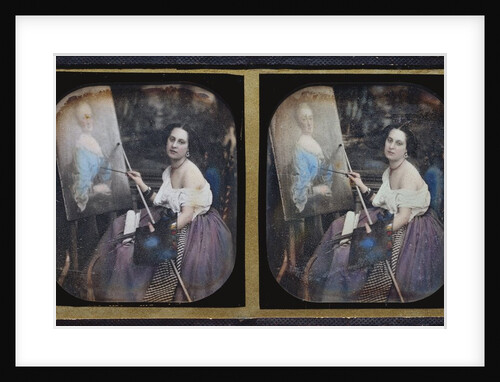 Woman Painting by Paul Emile Chappuis