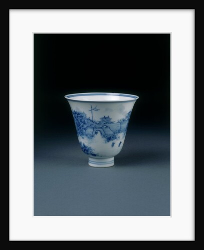 Porcelain cup. China, Qing dynasty, 1662-1722 by Unknown