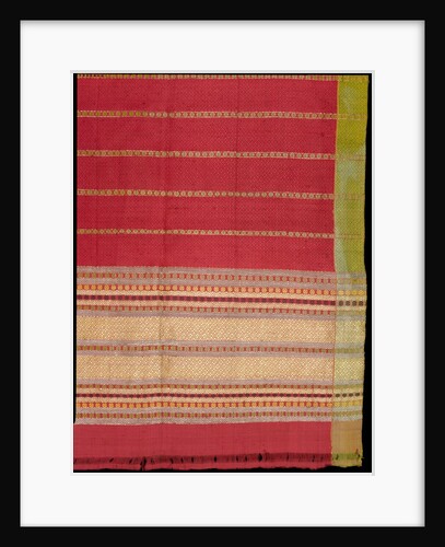 Woven silk fragment. Punjab, India, mid-19th century by Unknown