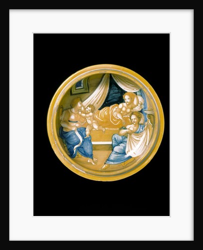 Childbirth bowl by Francesco Xanto Avelli