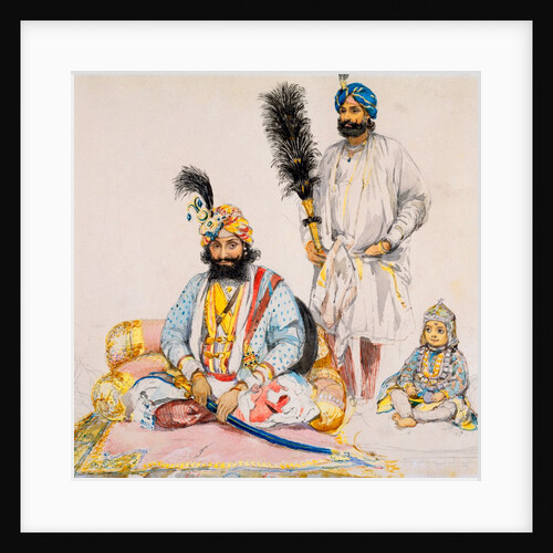Gulab Singh of Kashmir, with child by William Carpenter