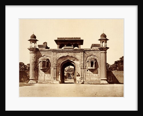 Ram Bagh Gateway by Felice Beato