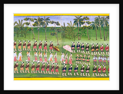 Procession of King and Queen of Burma. Mandalay, Burma, 19th century by Unknown