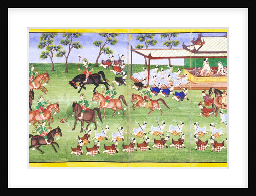 Polo match. Mandalay, Burma, 19th century by Unknown