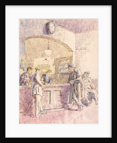 Inside The Nag's Head at Braintree on Market Day by Walter Bayes