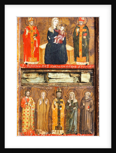 The Virgin and Child with Saints. Italy, early 14th century by Anonymous