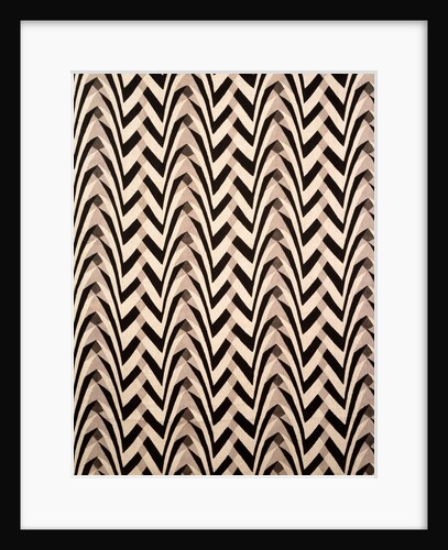 Furnishing fabric with chevron-like bands by Gregory Brown & William Foxton