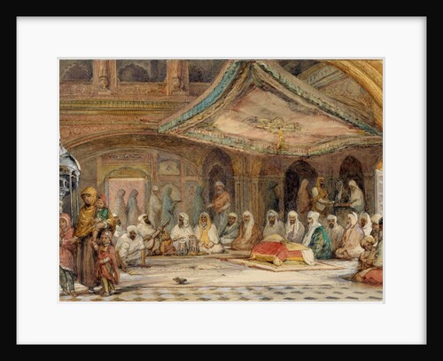 Interior of the Golden Temple, Amritsar by William Carpenter