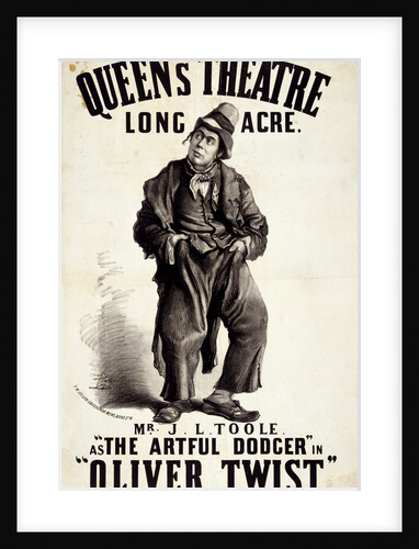 John Lawrence Toole as the Artful Dodger in Charles Dickens' Oliver Twist by T.W. Lee