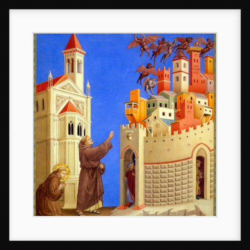 St Francis Expels Evil Spirits by Edward Kaiser