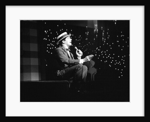 Frankie Vaughan performing at The London Palladium by Harry Hammond