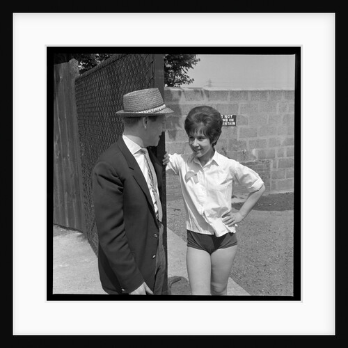 Helen Shapiro with the journalist Keith Goodwin by Harry Hammond