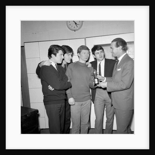 The Searchers receiving Cash Box award for Love Potion by Harry Hammond