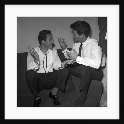 Cliff Richard with Lonnie Donegan by Harry Hammond