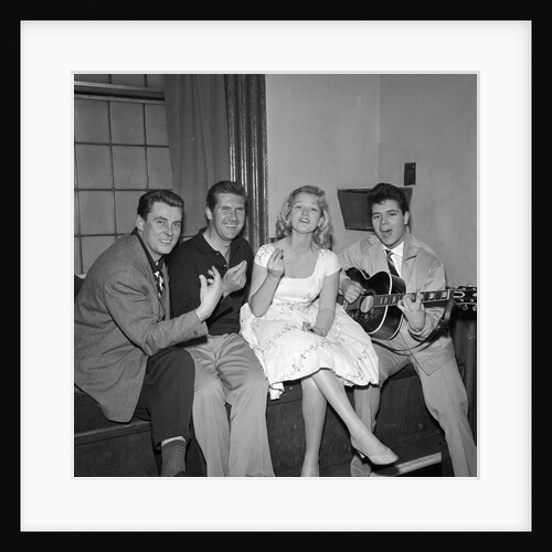 Cliff Richard with celebrity friends at the Palladium by Harry Hammond