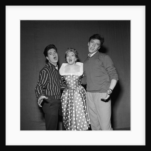 Cliff Richard singing with Marion Ryan and Marty Wilde by Harry Hammond