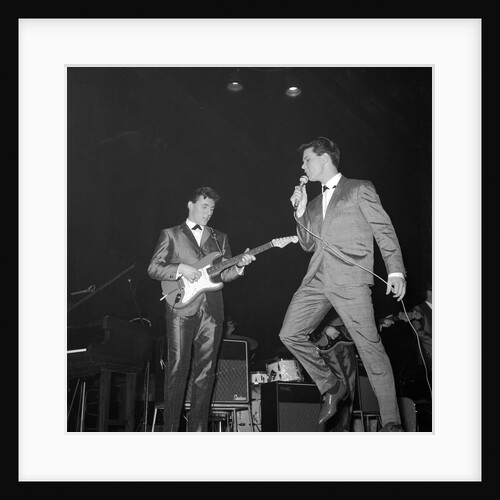 Cliff Richard singing on stage by Harry Hammond