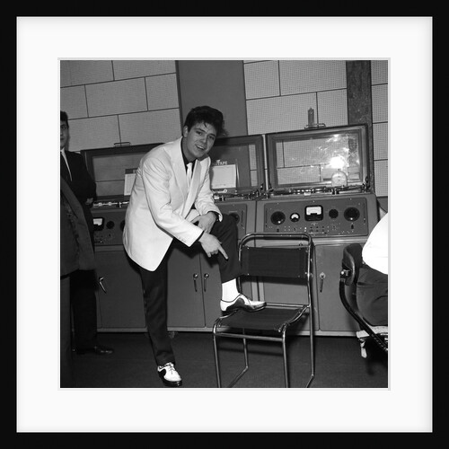 Cliff Richard at EMI studios in Abbey Road by Harry Hammond