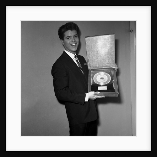Cliff Richard with his first gold record by Harry Hammond
