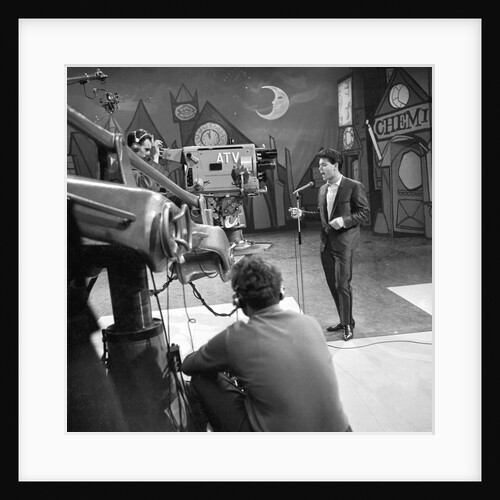 Cliff Richard in a TV studio by Harry Hammond
