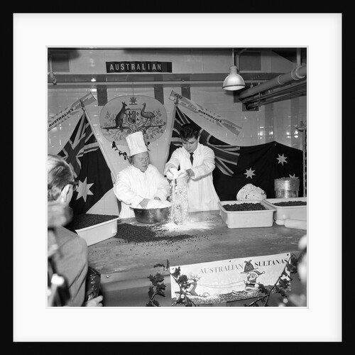 Cliff Richard baking at J.Lyons in Cadby Hall, Hammersmith by Harry Hammond