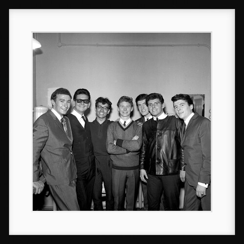 Brian Poole with Roy Orbison, Freddy Garritty and The Searchers by Harry Hammond