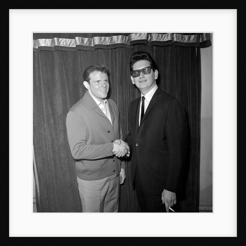 Roy Orbison with Del Shannon by Harry Hammond