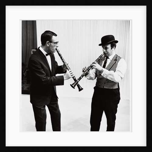 Terry Lightfoot and Acker Bilk by Harry Hammond