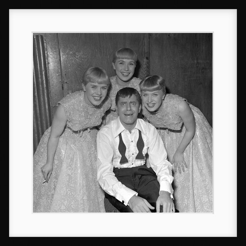 Jerry Lewis with the Kaye Sisters by Harry Hammond