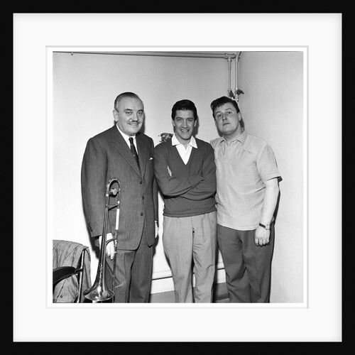 Don Lang, Ted Heath and Michael Holliday by Harry Hammond