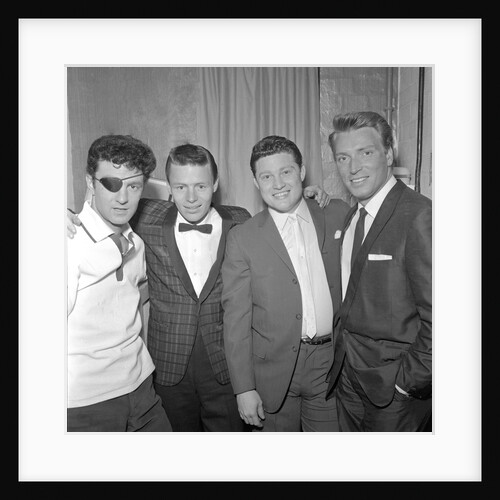 Johnny Kidd in group of four, Frank Ifield on the right by Harry Hammond