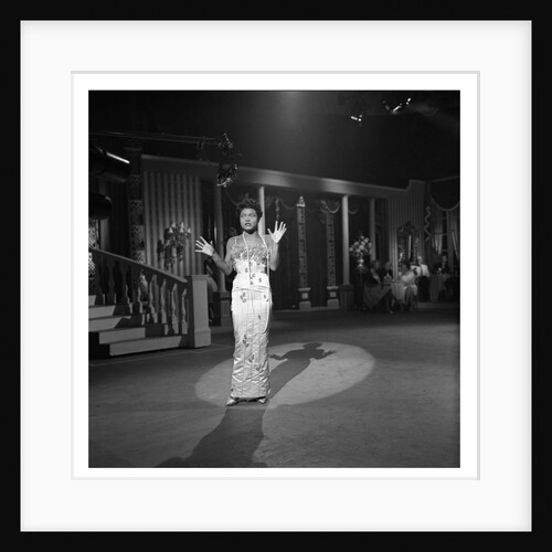 Eartha Kitt performing on TV by Harry Hammond