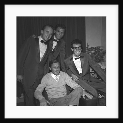 Buddy Holly with The Crickets and Gary Miller by Harry Hammond