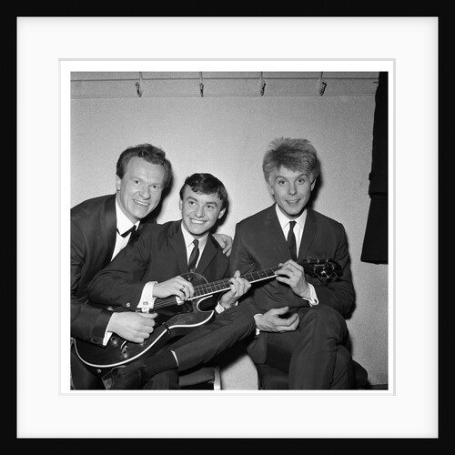 Gerry and The Pacemakers with Bert Weedon and Joe Brown at Wembley by Harry Hammond