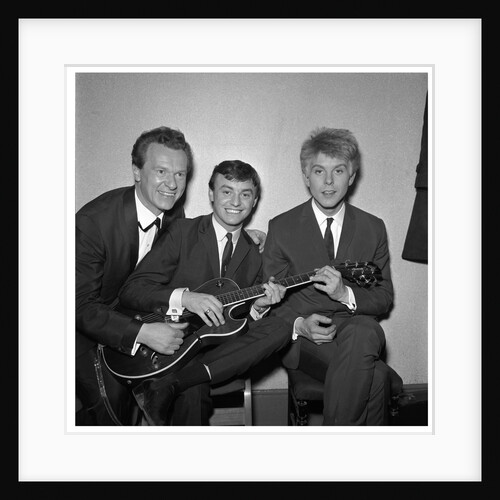 Gerry and The Pacemakers with Bert Weedon and Joe Brown at Wembley by Harry Hammond