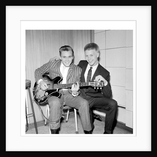 Billy Fury with Joe Brown by Harry Hammond