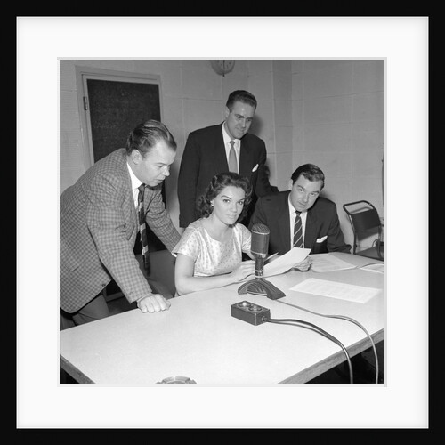 Connie Francis at Radio Luxenvbourg by Harry Hammond