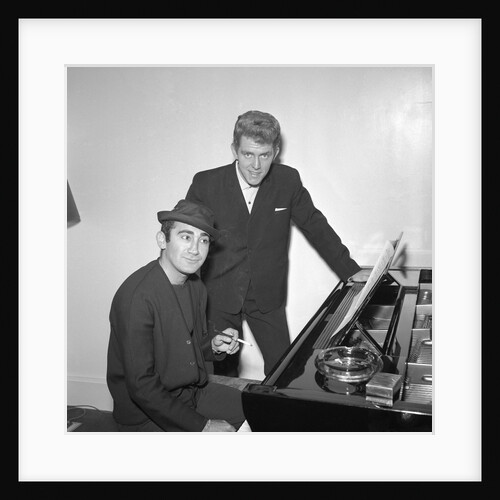 Shane Fenton, aka Alvin Stardust, with Lionel Bart by Harry Hammond