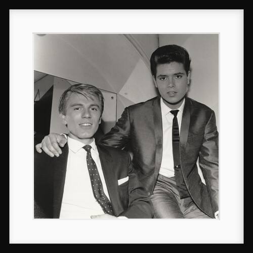 Adam Faith with Cliff Richard by Harry Hammond