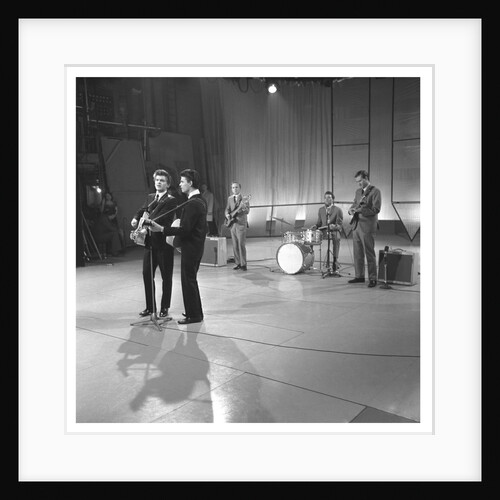 Everly Brothers on TV, backed by Buddy Holly's group The Crickets by Harry Hammond