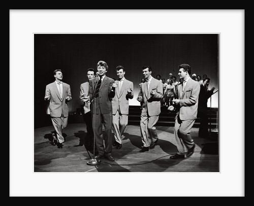 The Dallas Boys with Tommy Steele by Harry Hammond