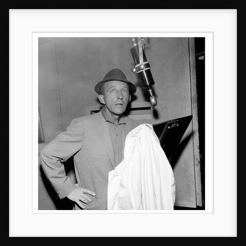 Bing Crosby, recording session at Decca Studios by Harry Hammond