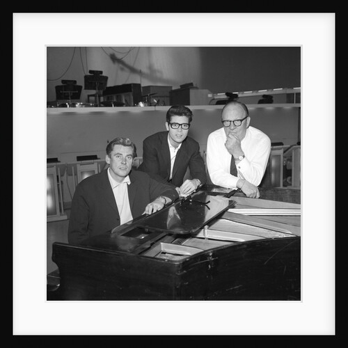 Cliff Richard with Billy Cotton and Russ Conway by Harry Hammond