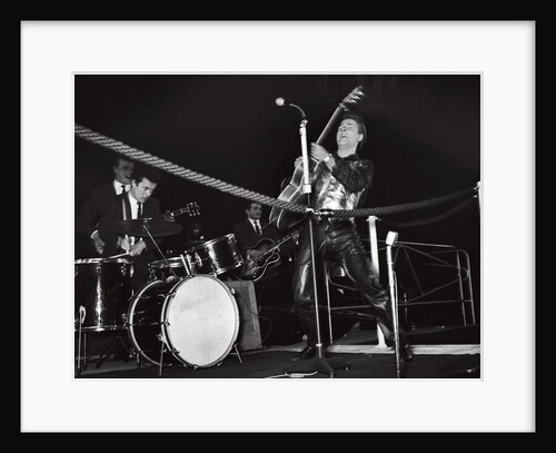 Eddie Cochran with Brian Bennett on drums by Harry Hammond