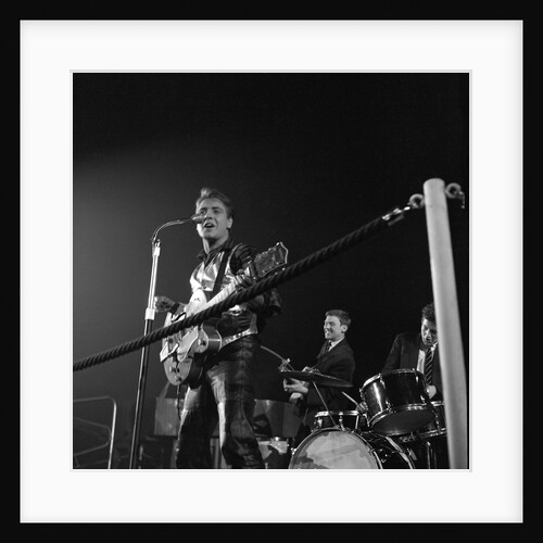 Eddie Cochran with Brian Bennett by Harry Hammond
