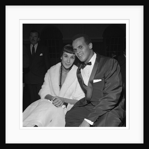 Harry Belafonte with his wife at Gaumont State by Harry Hammond