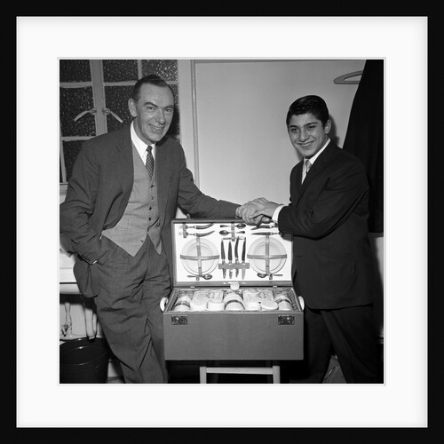 Paul Anka with unknown man by Harry Hammond