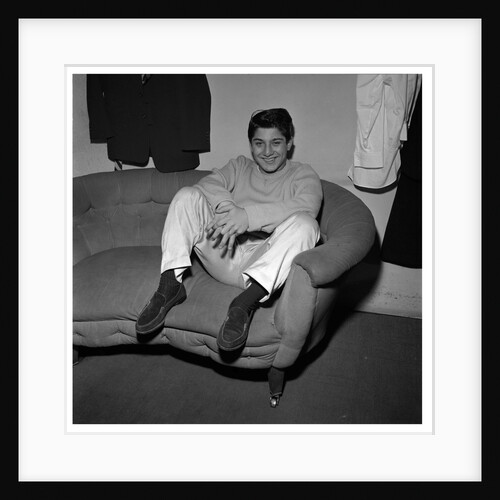 Paul Anka in dressing room by Harry Hammond